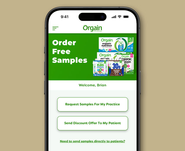 Access to Orgain Healthcare App
