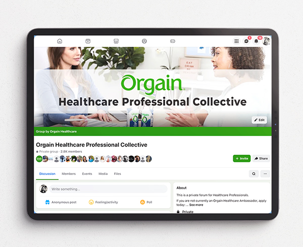 Access to Private Healthcare Professional Facebook Forum