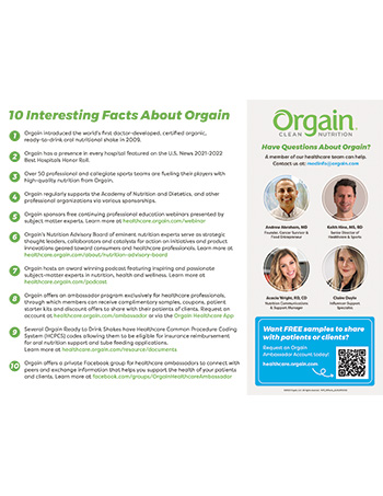 Ten Facts About Orgain