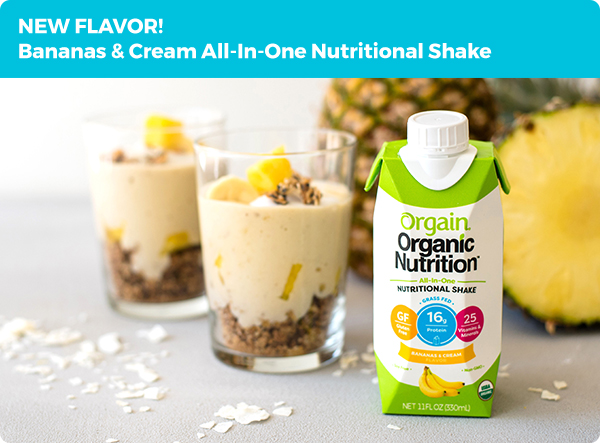 NEW FLAVOR! Bananas & Cream All-In-One Nutritional Shake